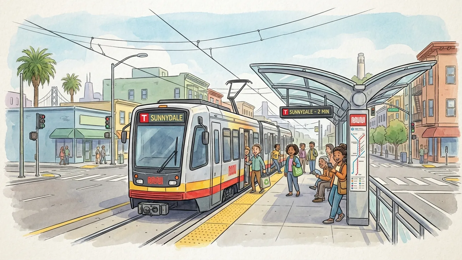 SF T Third Line Back on Track After Brief Delay