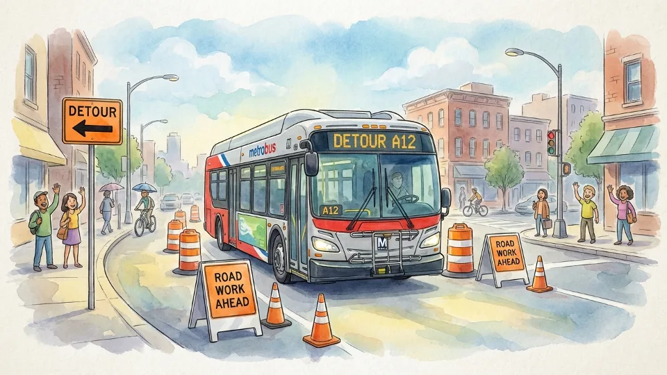 DC-Maryland-Virginia F50 Bus Adapts to Construction