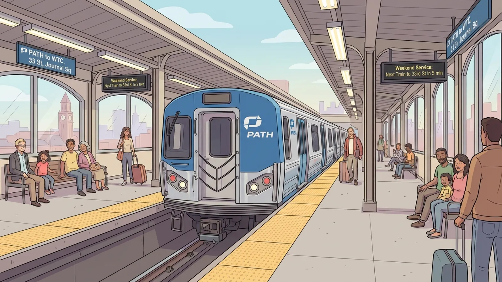 NYC PATH Reroutes JSQ-33 Line for Weekend Work