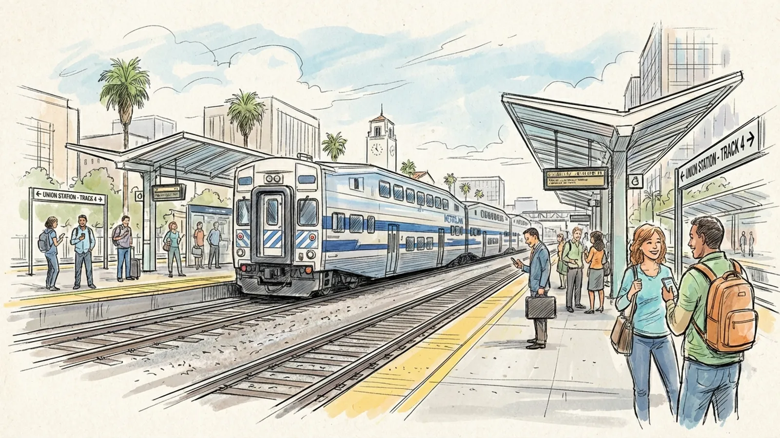 LA Metrolink Pauses Service to Honor Fallen Deputy