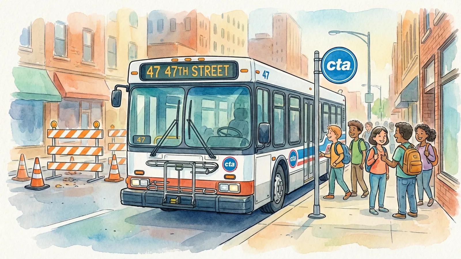 Chicago Route 47 Adapts for Street Upgrades