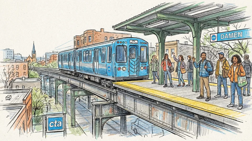 Chicago Blue Line Adapts With Single-Track Service