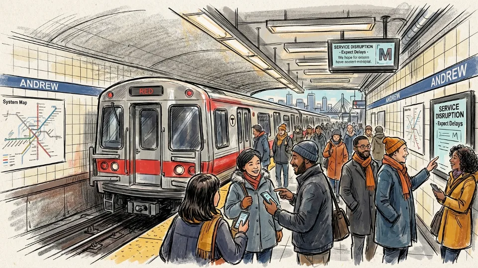 Boston Red Line Crews Restore Service After Delay