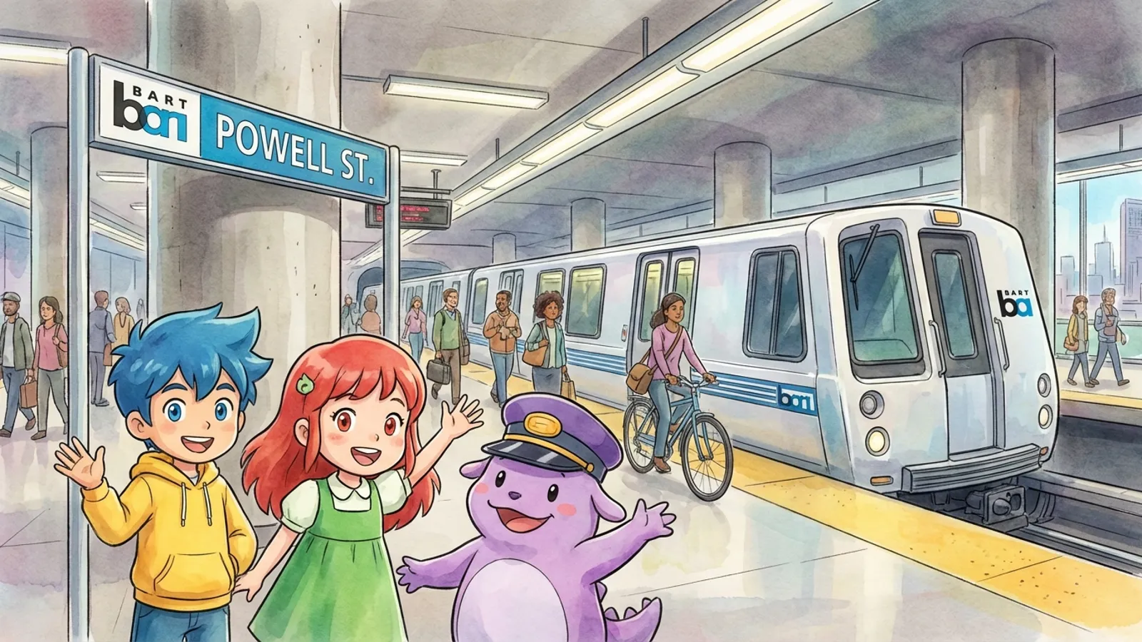 SF BART Brings Anime Mascots to FanExpo