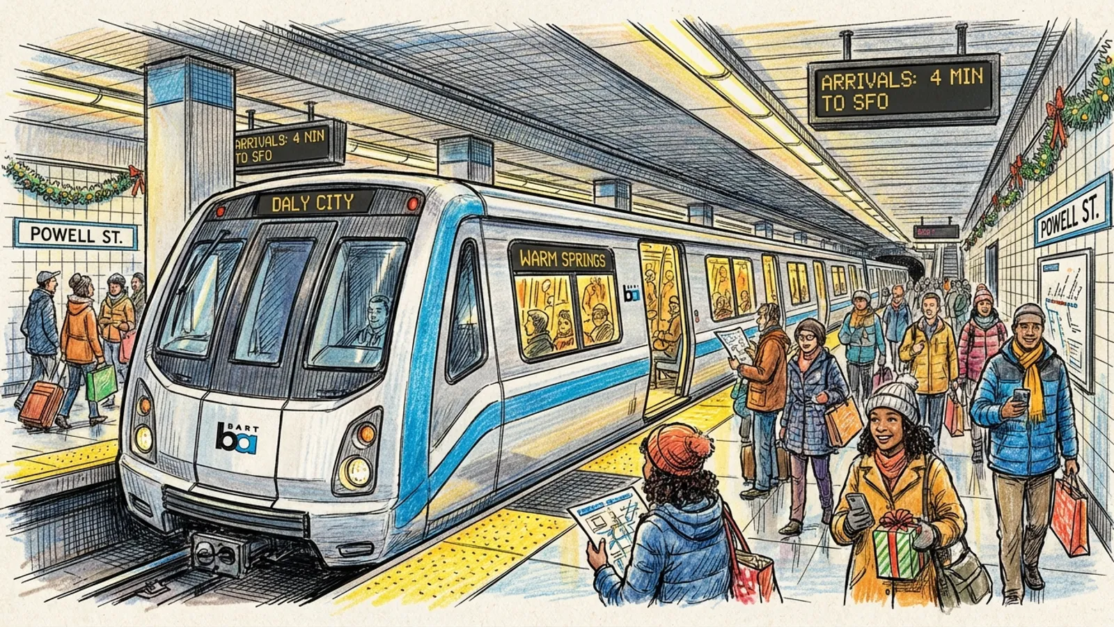 SF BART Shifts to Sunday Schedule for Thanksgiving