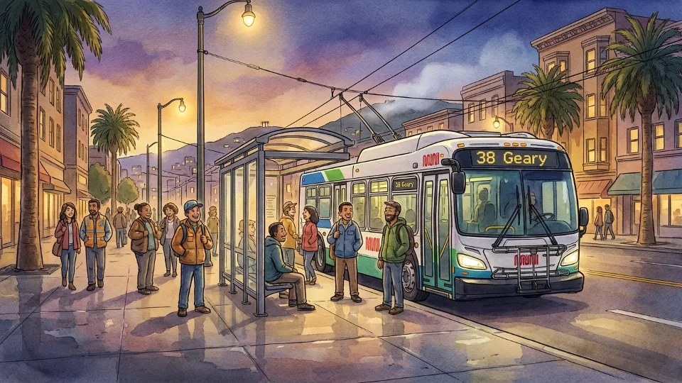 SF Bay Area Line 40 Adapts to Evening Service Change