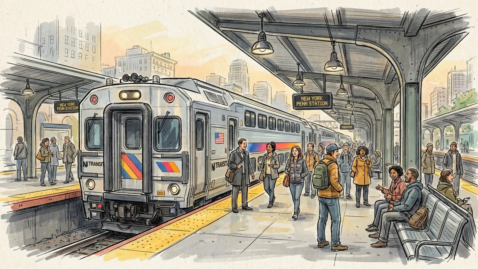 NYC-NJ Transit Service Restored at Newark Stations