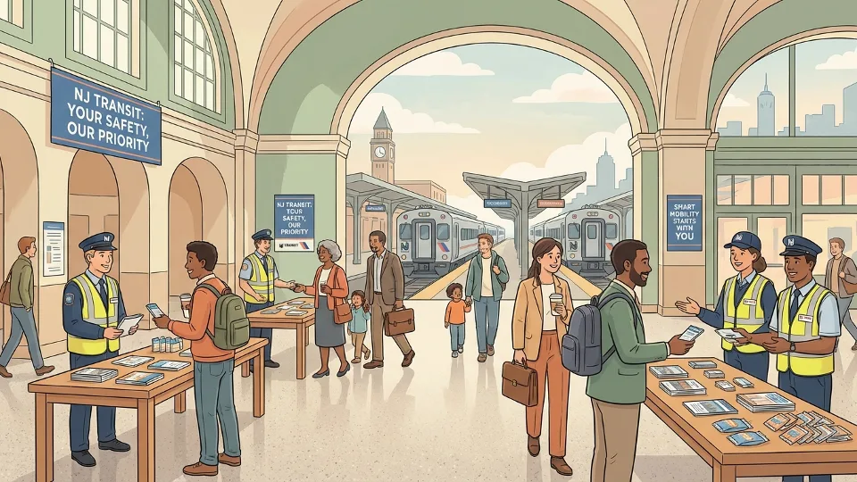 NJ TRANSIT Brings Safety Education to Hoboken Hub
