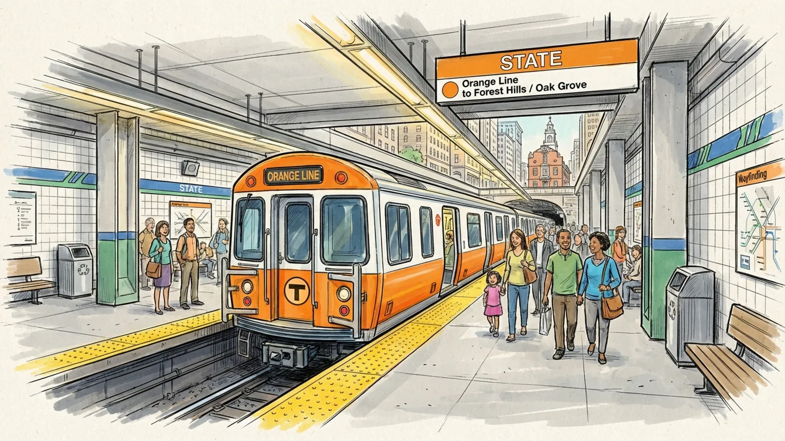 Boston Orange Line Adapts After Medical Emergency