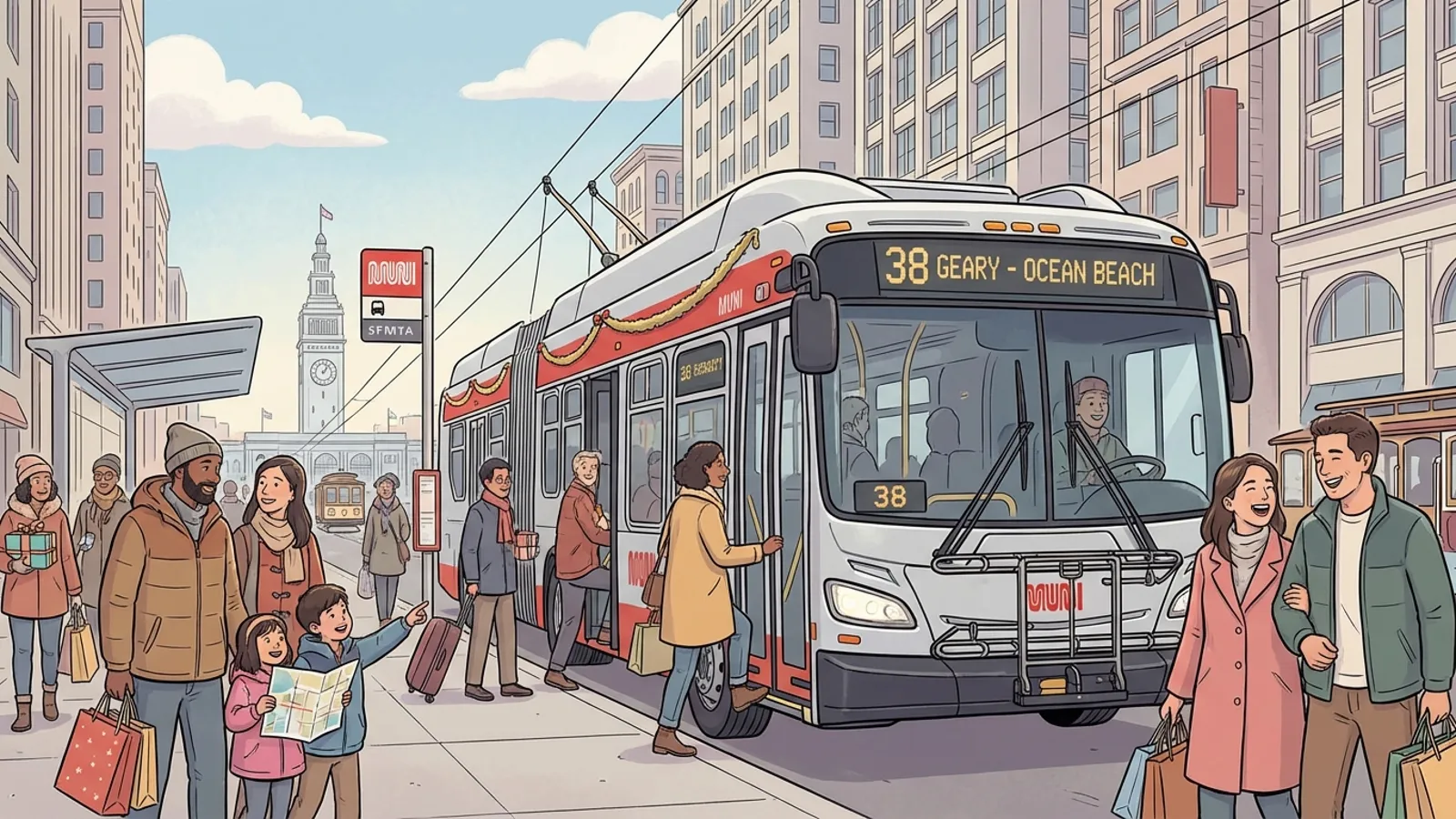 SF Transit Adapts Service for Thanksgiving Travel