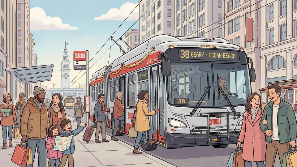 SF Transit Adapts Service for Thanksgiving Travel