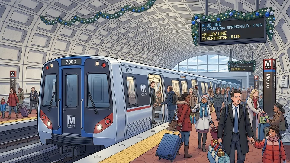 DC Metro Rail Offers Holiday Airport Access