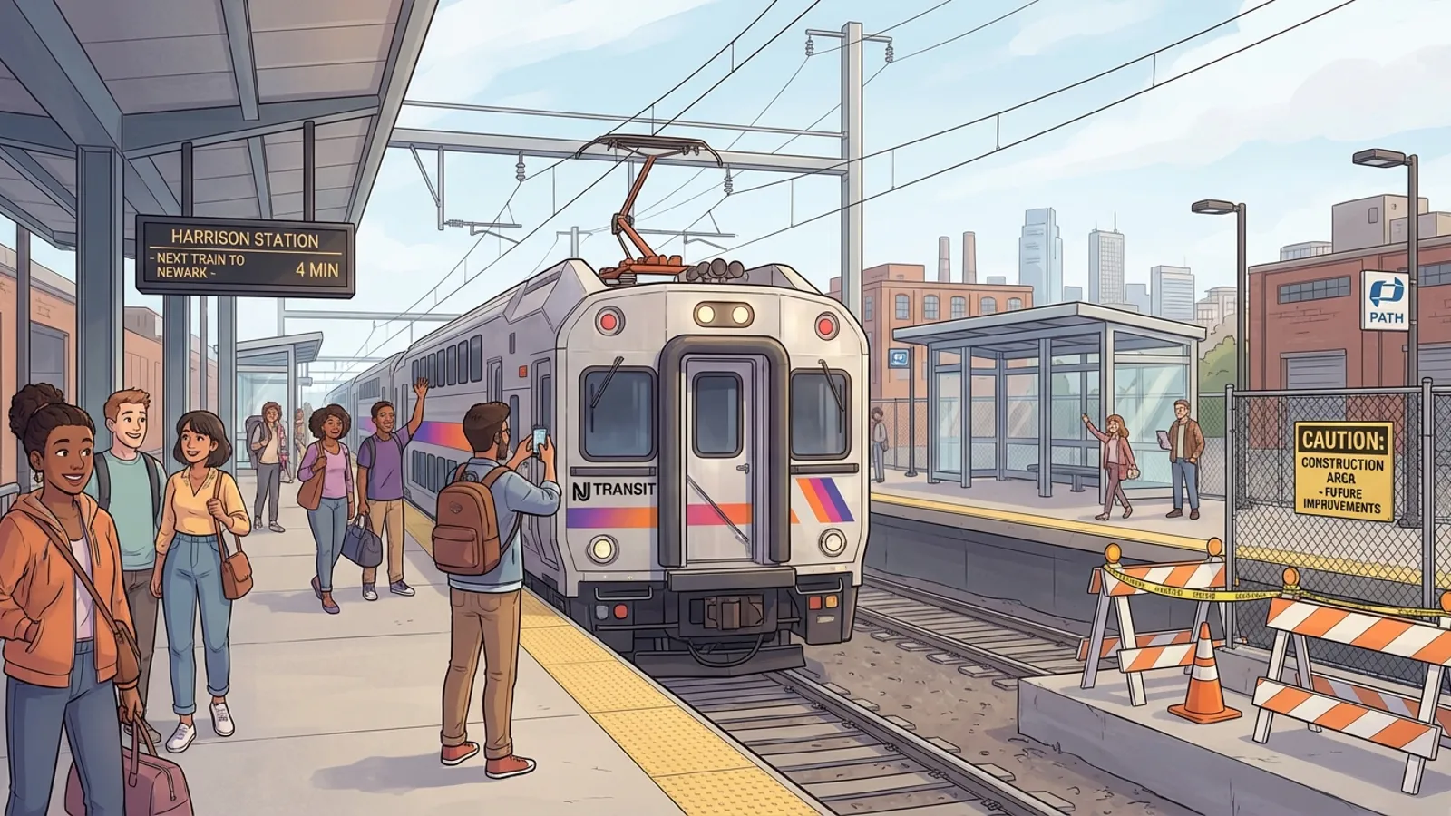 Harrison Station Adapts Platforms During Upgrades