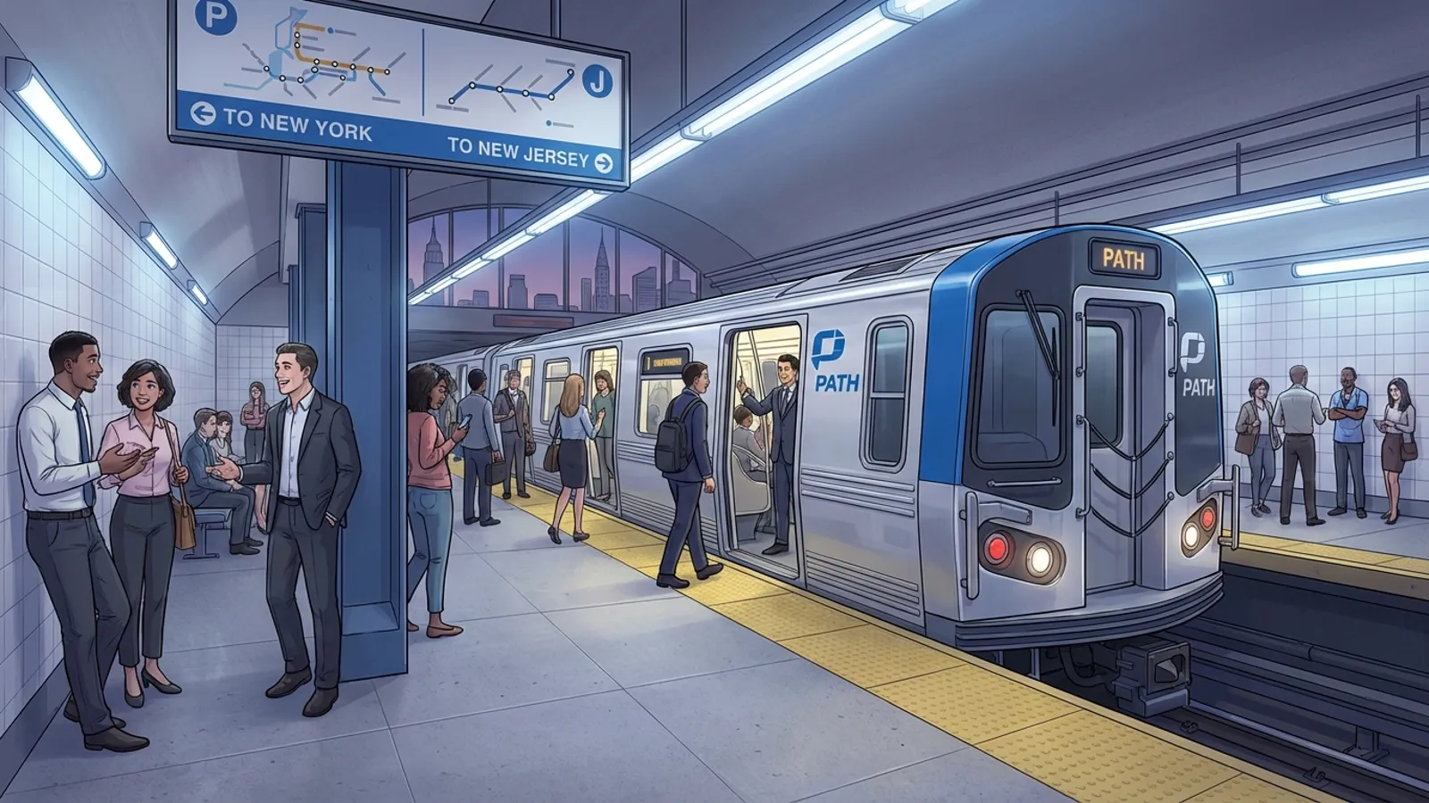 NYC PATH Upgrades Two Stations Nightly