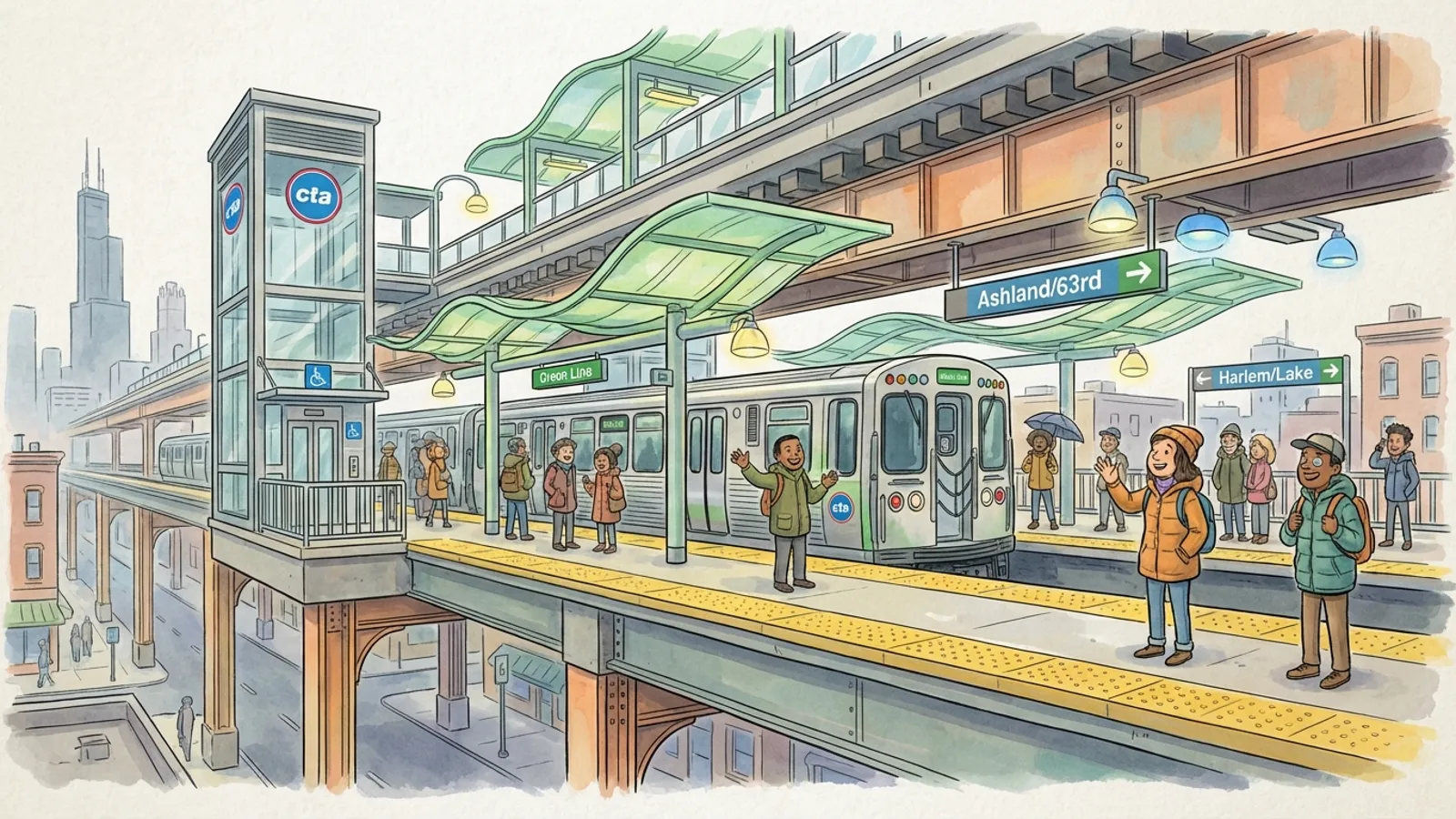 Chicago Green Line Elevator Out — CTA Working to Restore Access