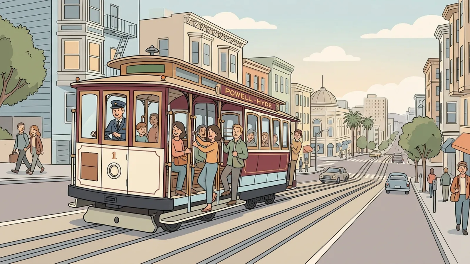 SF Cable Cars Back Running After Brief Disruption