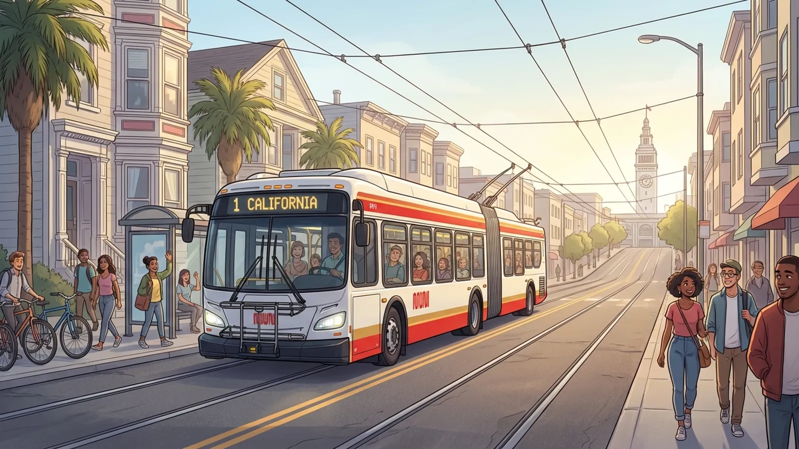 SF Route 44 Reroutes via Pioche, All Stops Served