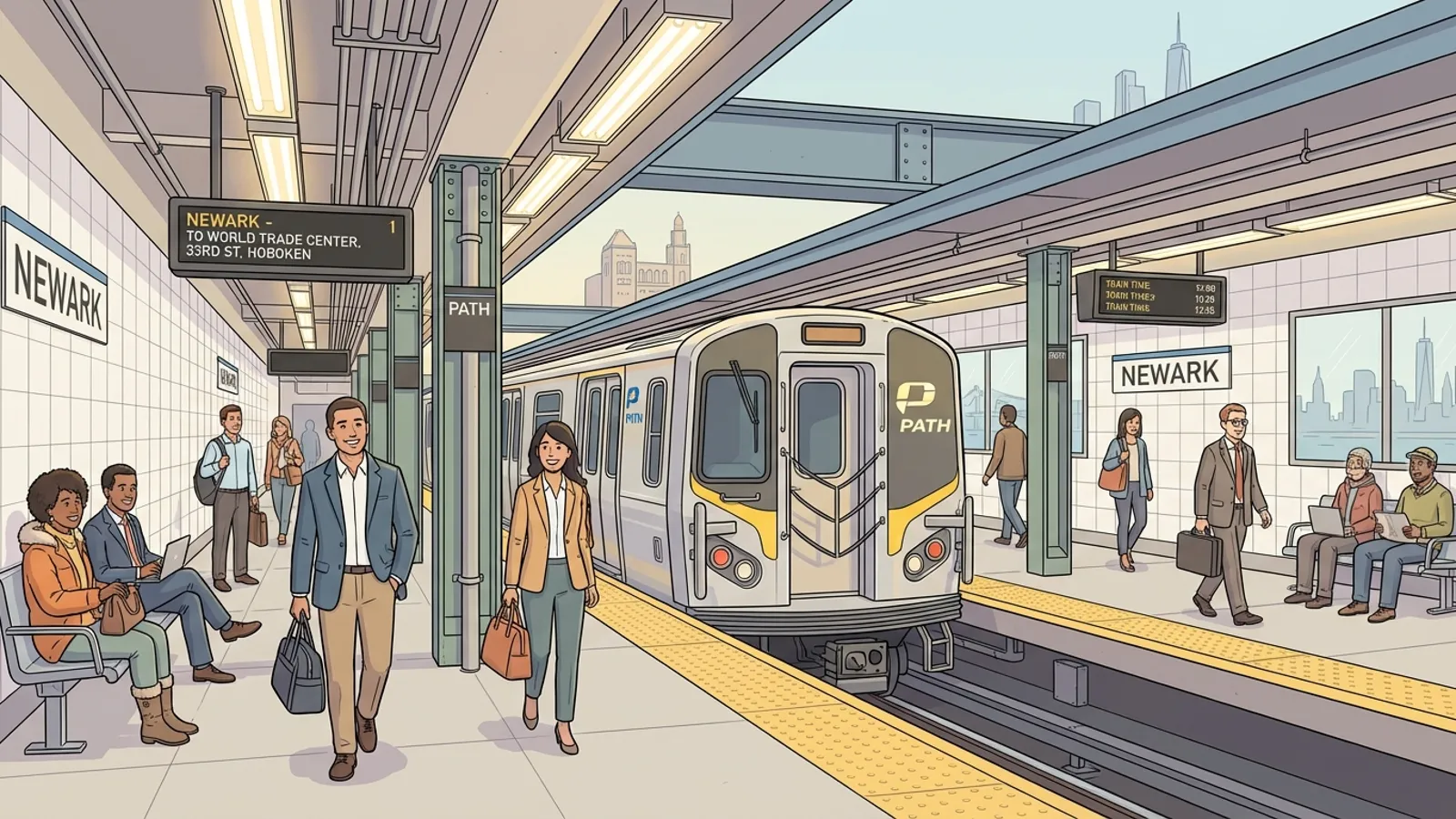 NYC PATH Upgrades Newark, Harrison Stations