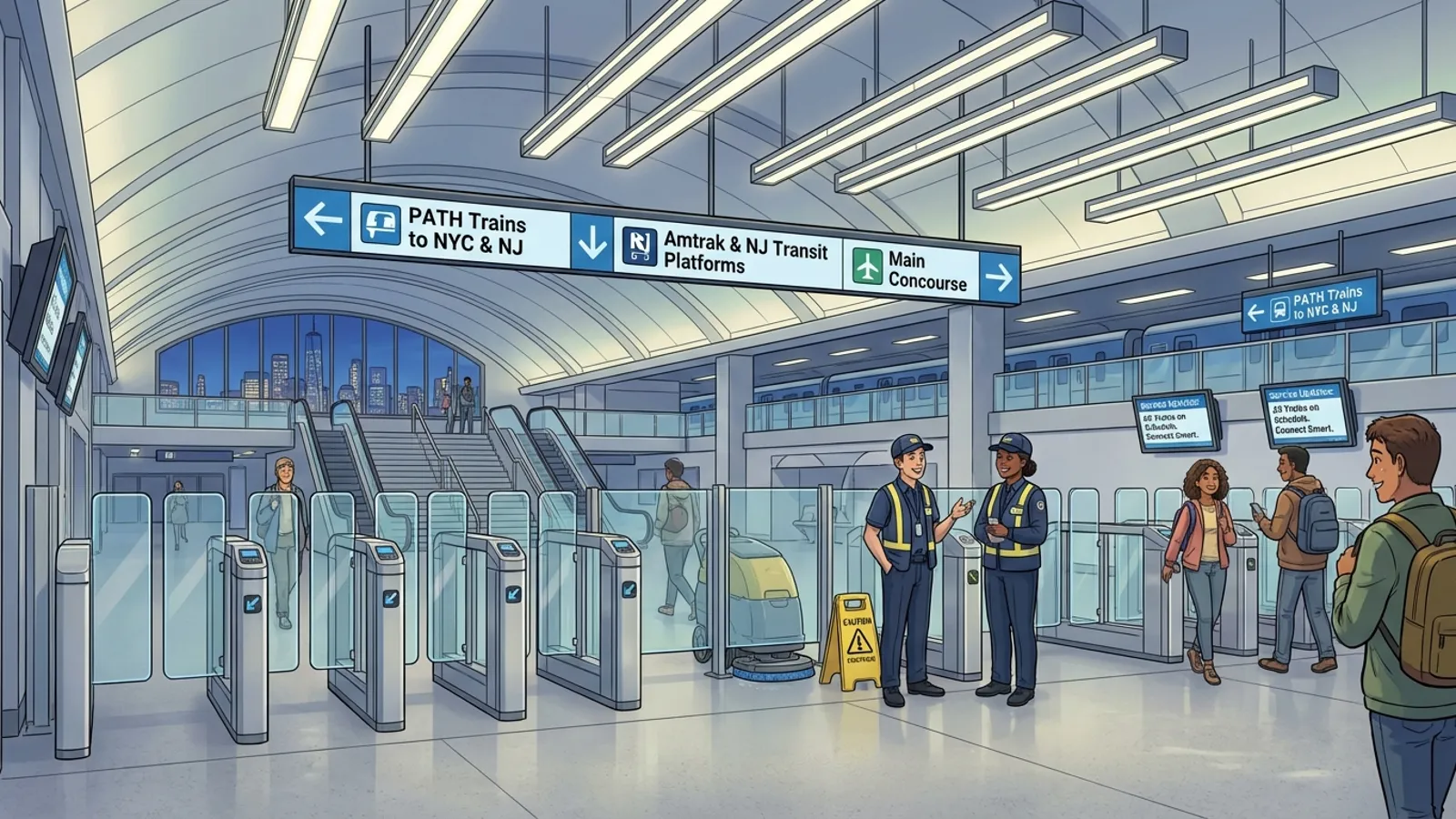 Newark Penn Station Adapts With Nightly Cleaning