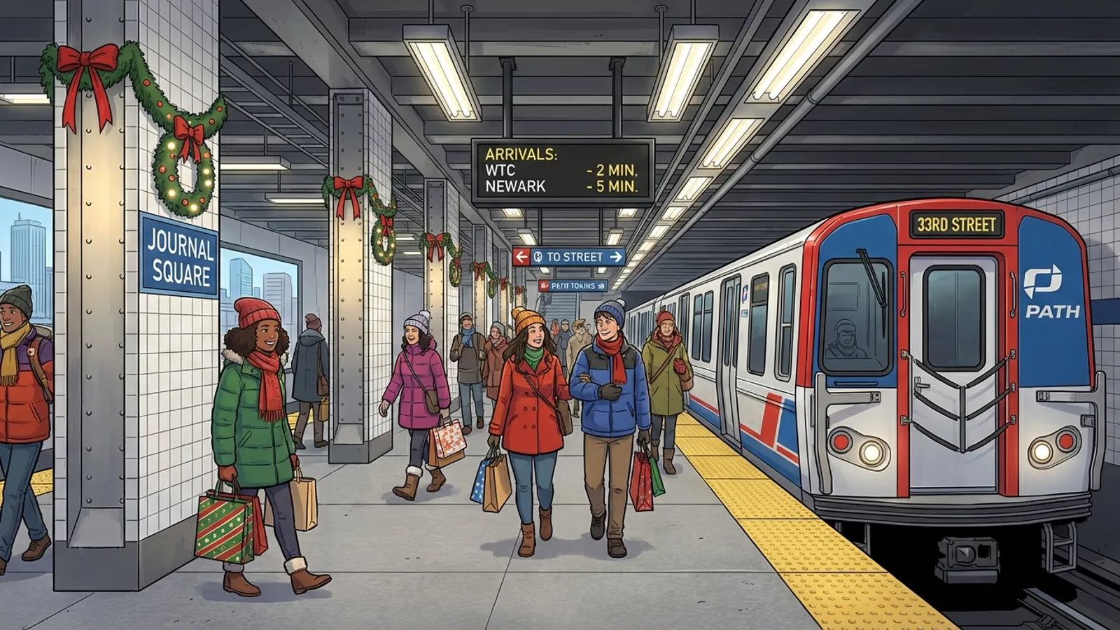 NYC PATH Adapts Thanksgiving Service for Holiday Travel