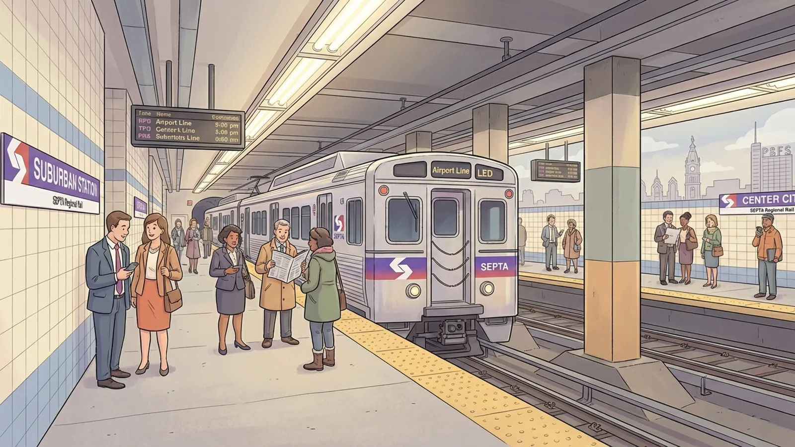 Philadelphia Commuters Adapt as SEPTA Fixes Train