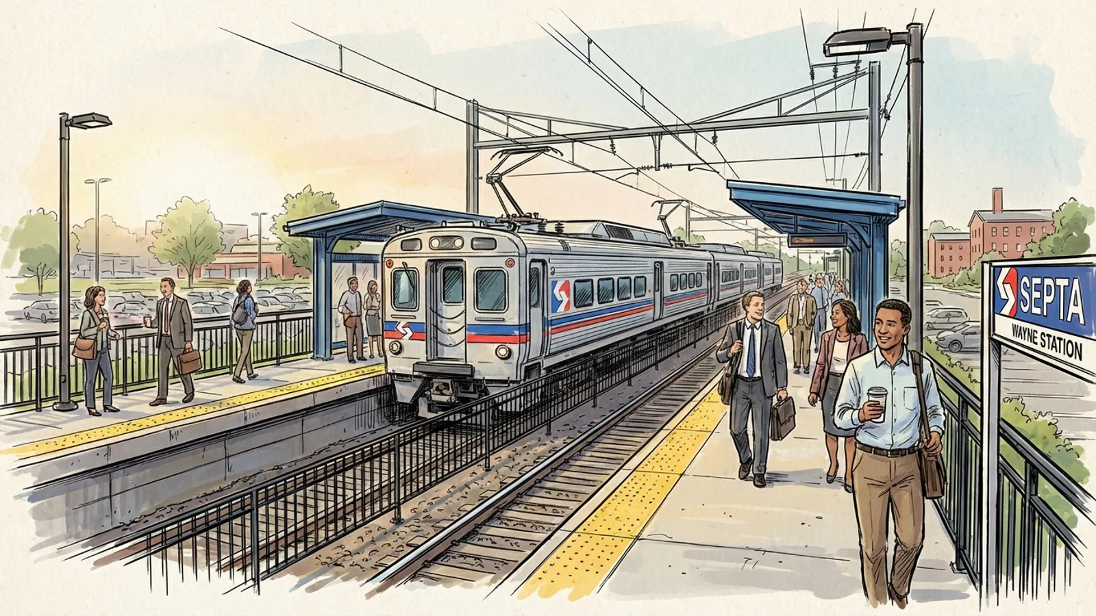 Philadelphia SEPTA Works to Restore Chestnut Hill Service
