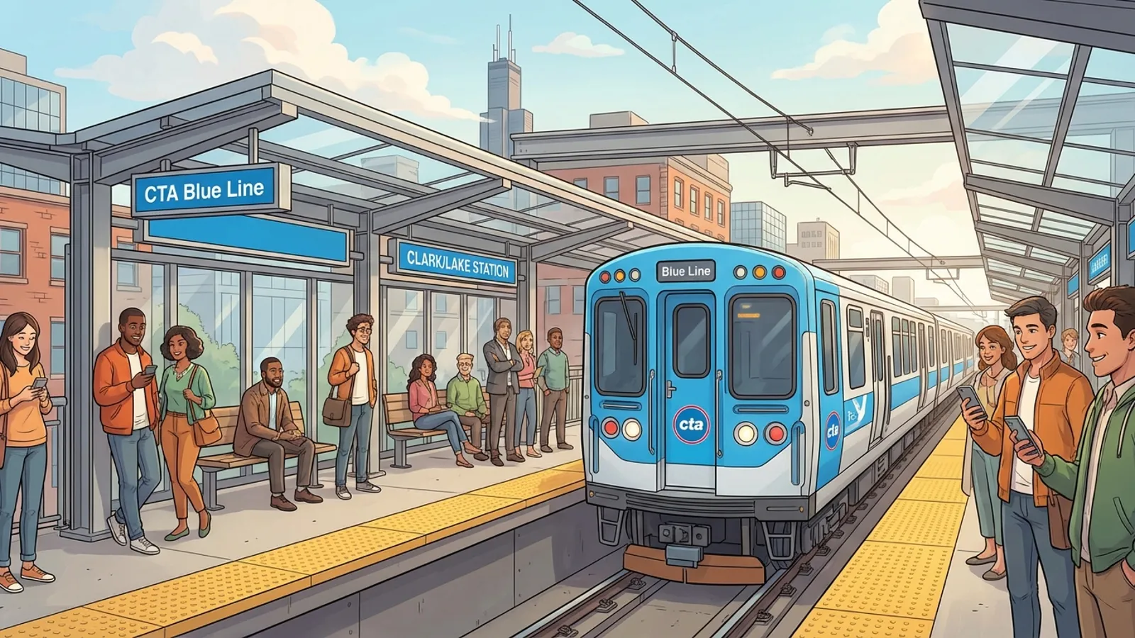 Chicago Blue Line Adapts Service for Track Work
