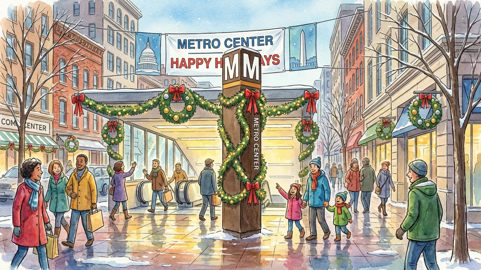 DC Metro Turns Stations Into Holiday Hubs