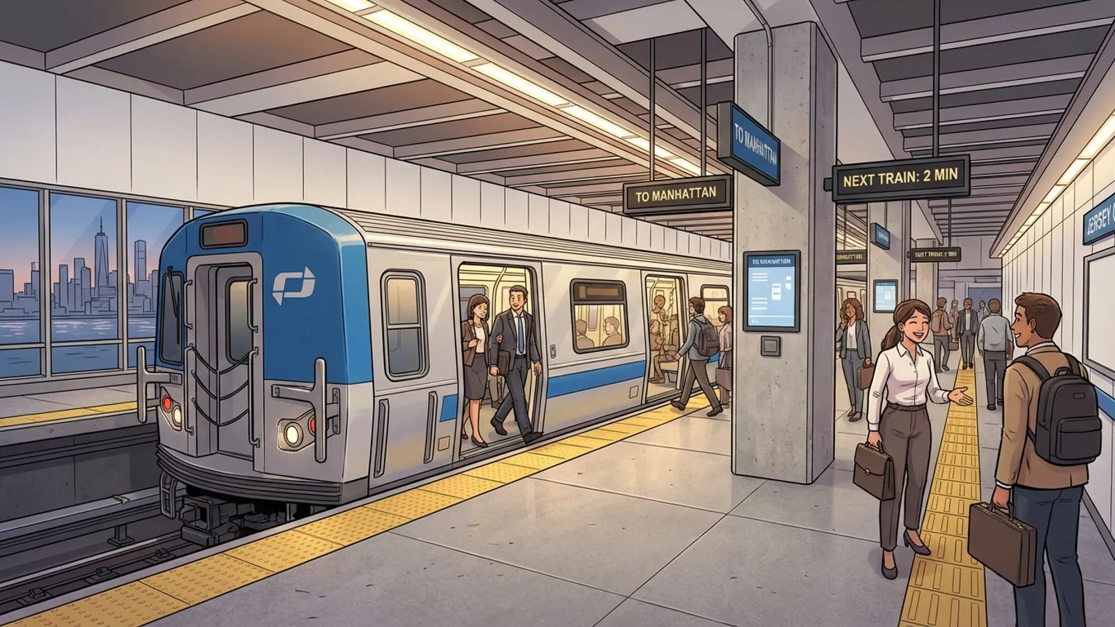 NYC PATH Elevator Out — Help Available for Riders