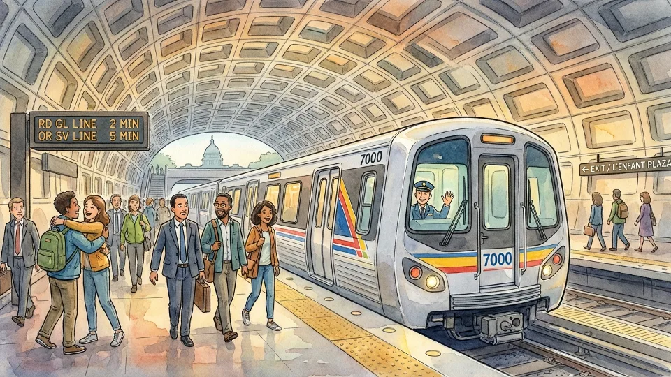 DC-Maryland-Virginia Metro Riders Walk 30 Minutes More Daily