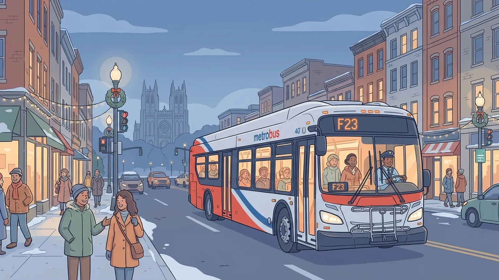 DC F23 Bus Adjusts for Holiday Festival Weekend