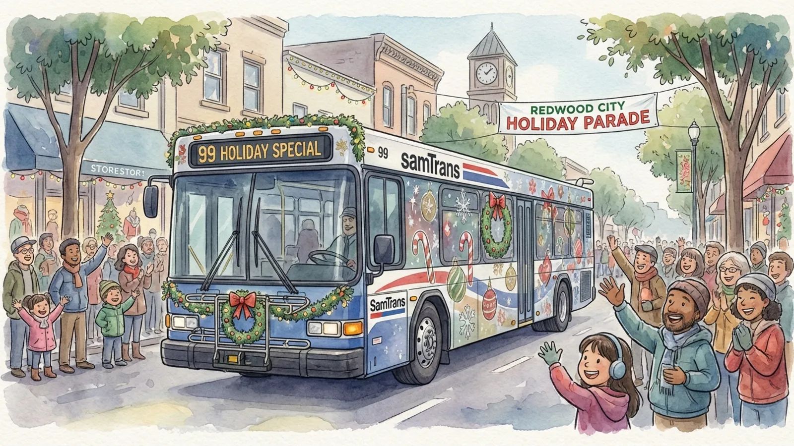 SamTrans Holiday Bus Brings Joy to SF Riders