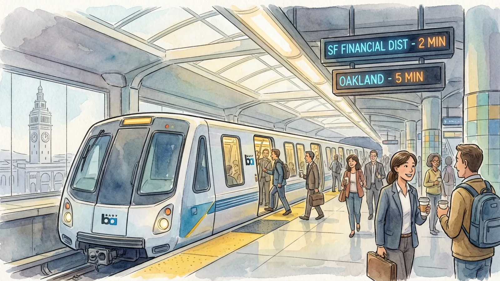 SF Bay Area Transit Ridership Climbs 3.1% in Q1