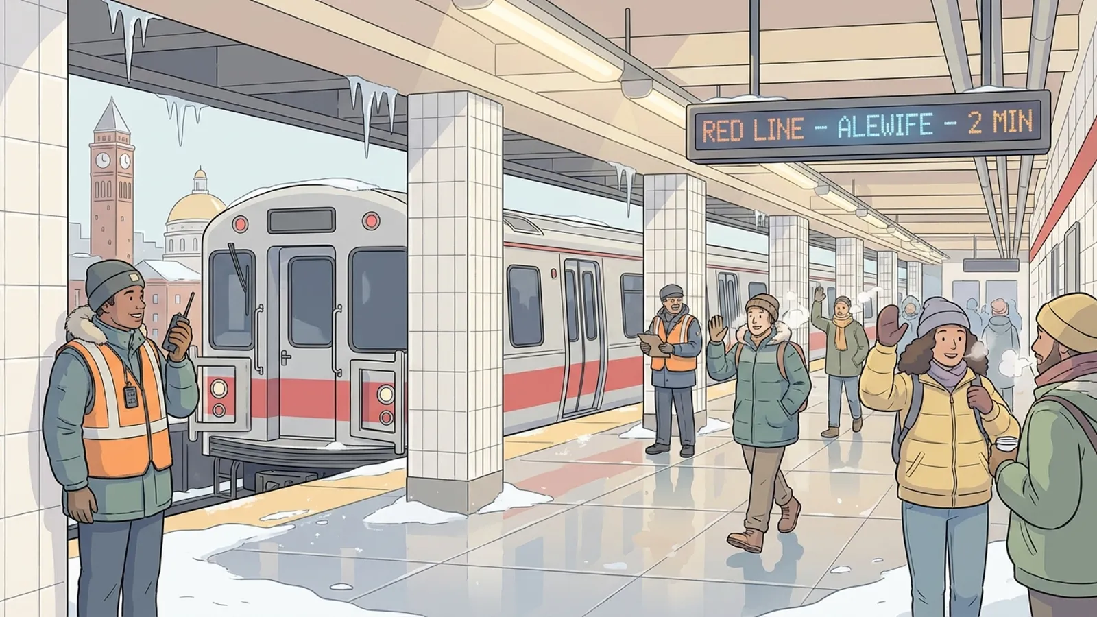 Boston MBTA Crews Adapt to Winter Weather Challenges