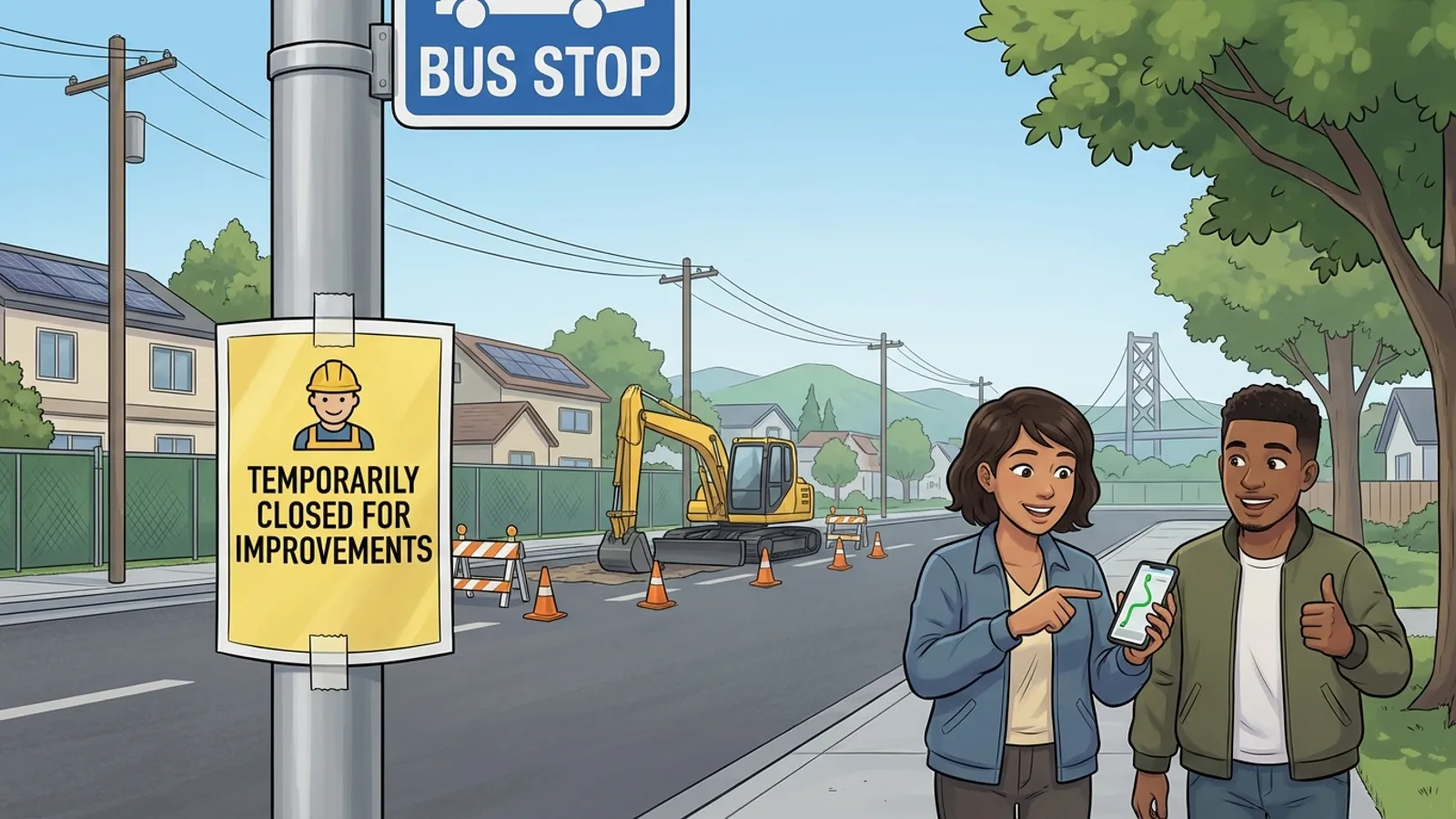 SF Bay Area Bus Stops Shift for Road Upgrades
