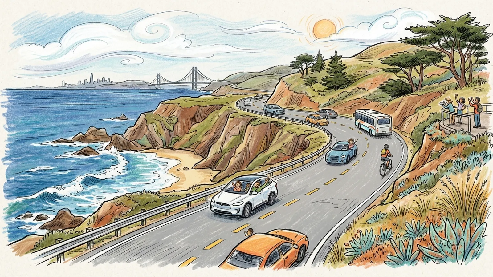 SF Coast Highway Gets New Safety Tech to Protect Drivers