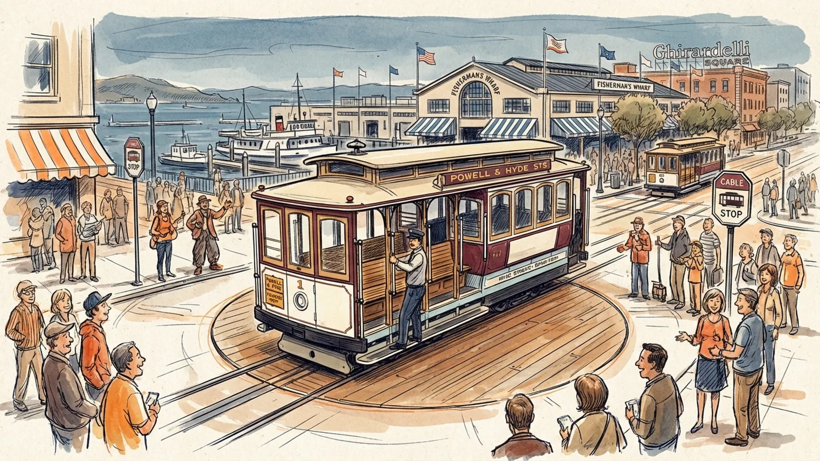 SF Cable Cars Bring Holiday Cheer With Santa Event