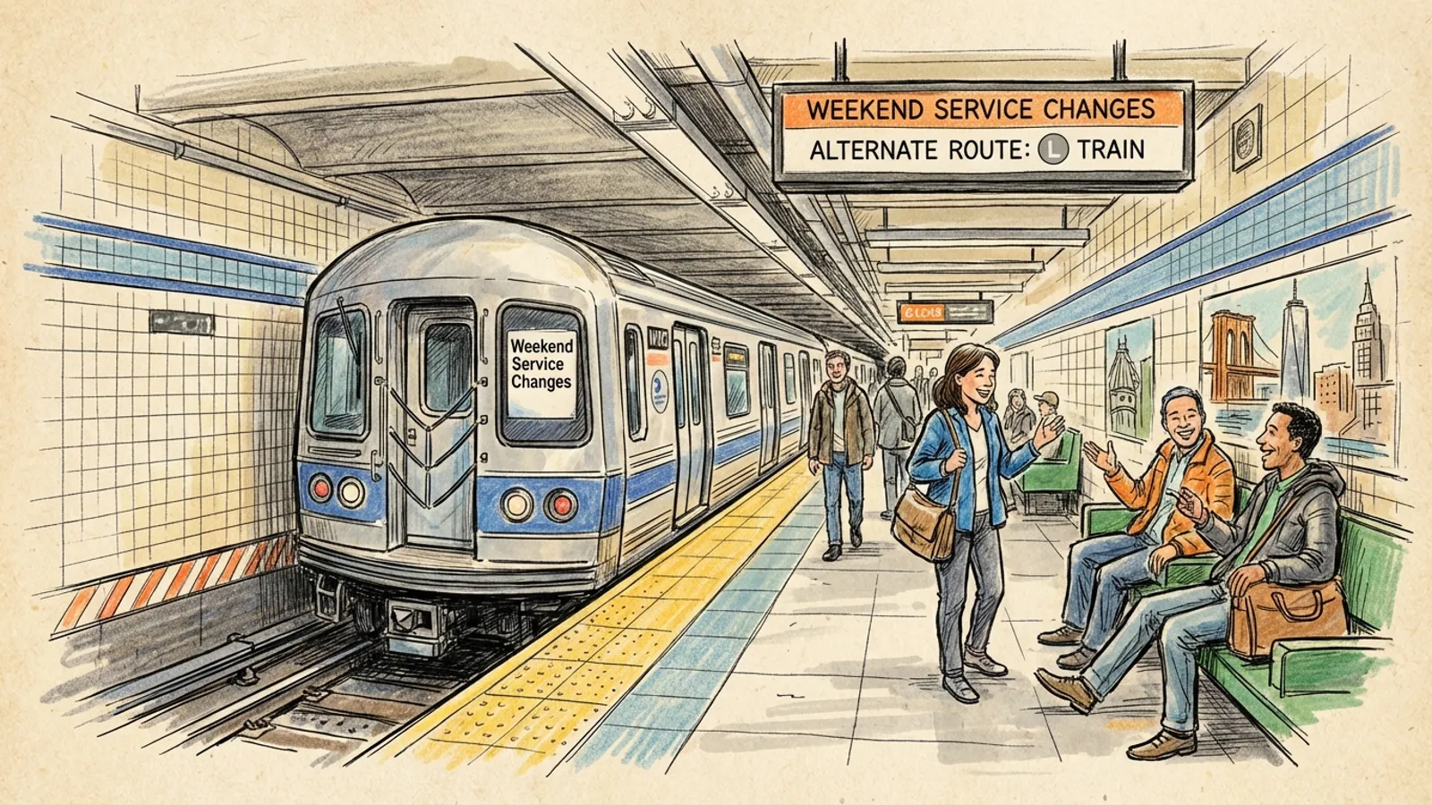 NYC Metro Unveils Weekend Service Map for Riders