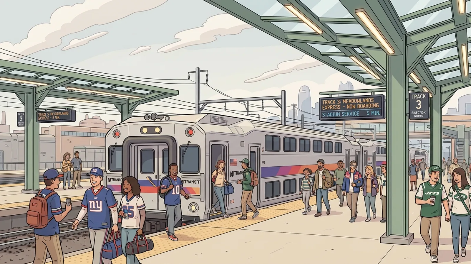 NJ TRANSIT Adds Game Day Trains to MetLife Stadium