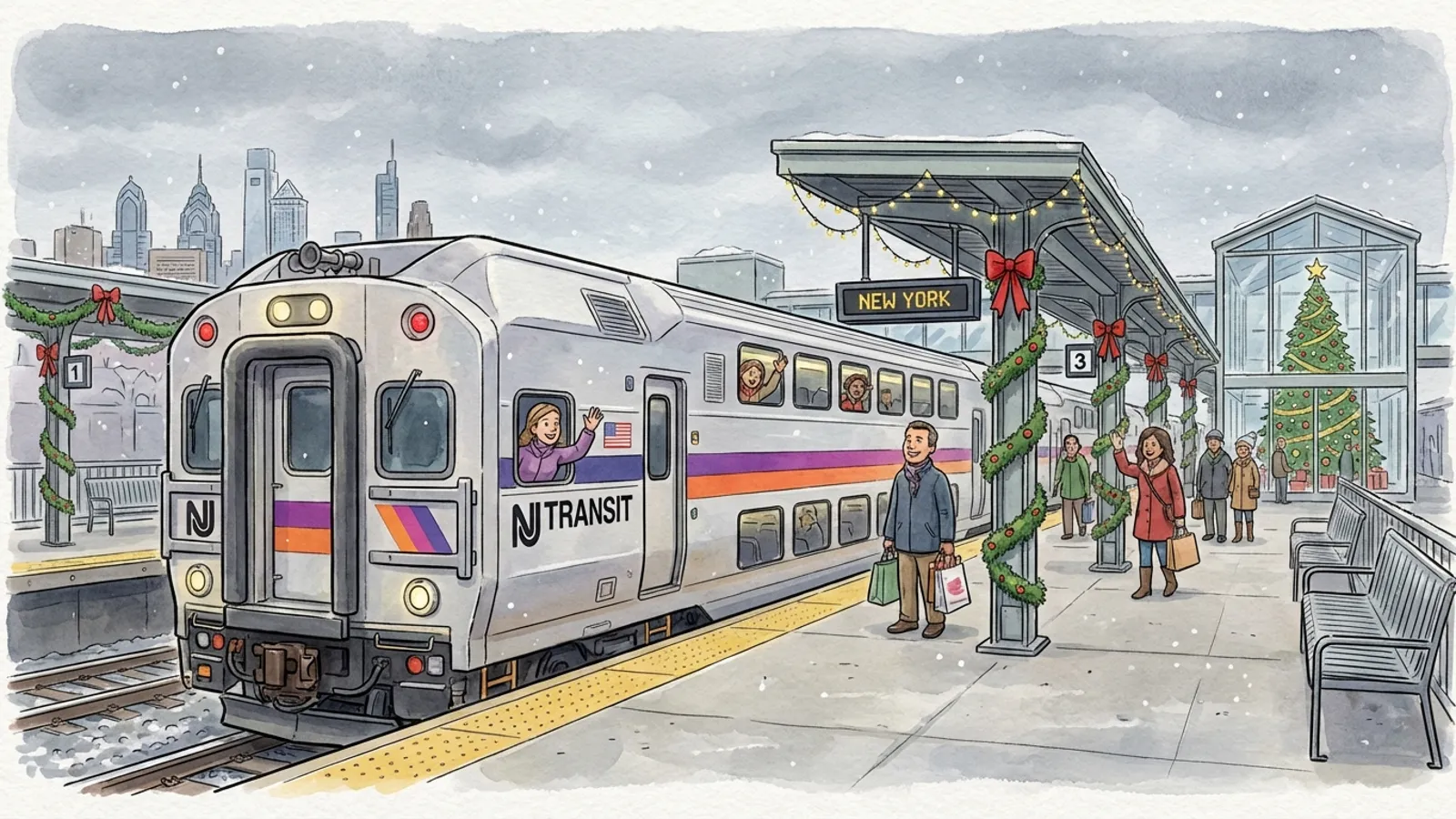 NJ TRANSIT Launches Holiday Merch for Transit Fans