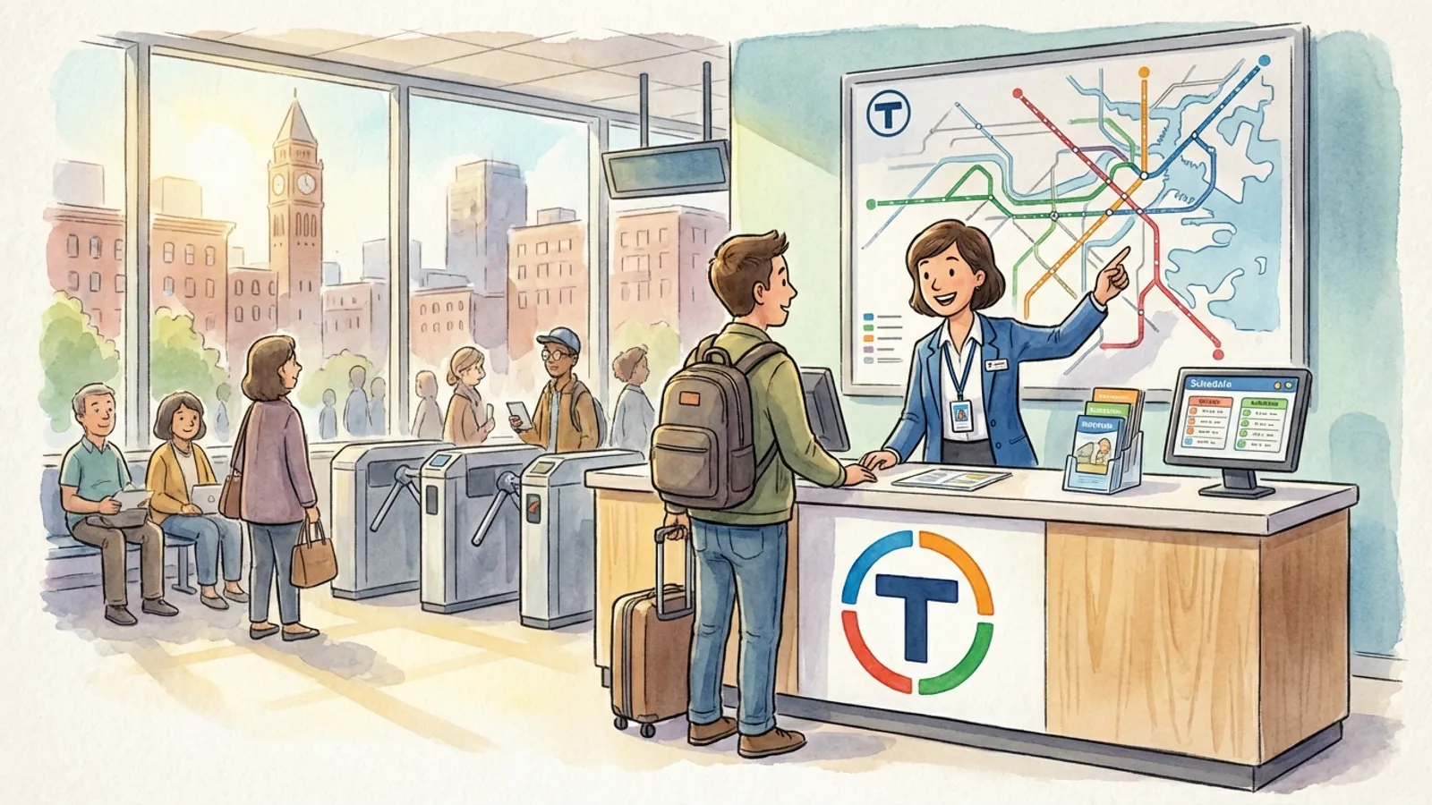 Boston Info Center Opens 5 AM for Early Riders