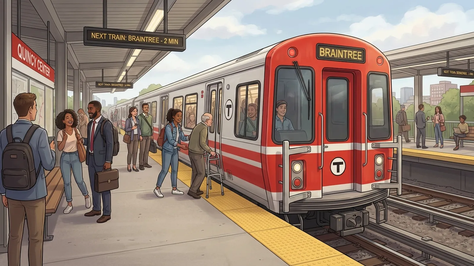 Boston Red Line Braintree Branch Back on Track