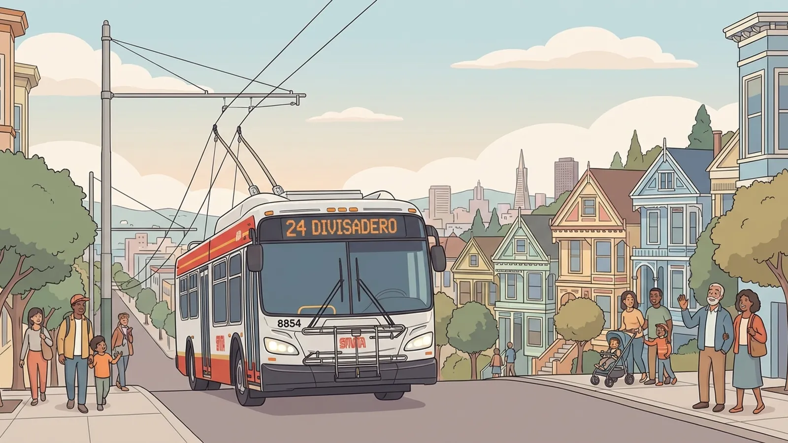 SF Route 24 Adapts Path Through Noe Valley