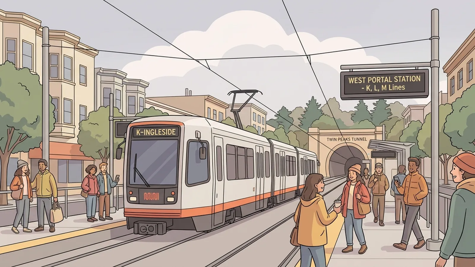 SF Muni Metro Restores Service After West Portal Delay