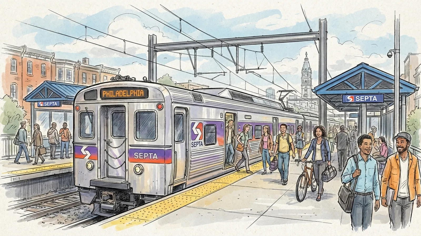 Philadelphia SEPTA Train Delay Shows System Adapting