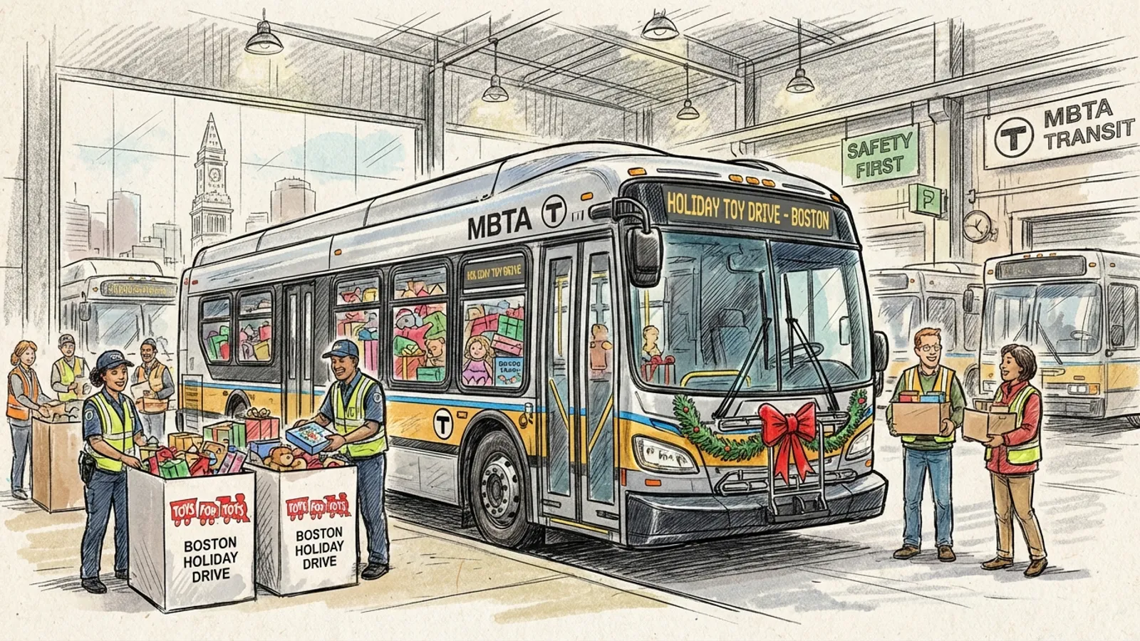 Boston Transit Workers Break Record With 2,746 Toys