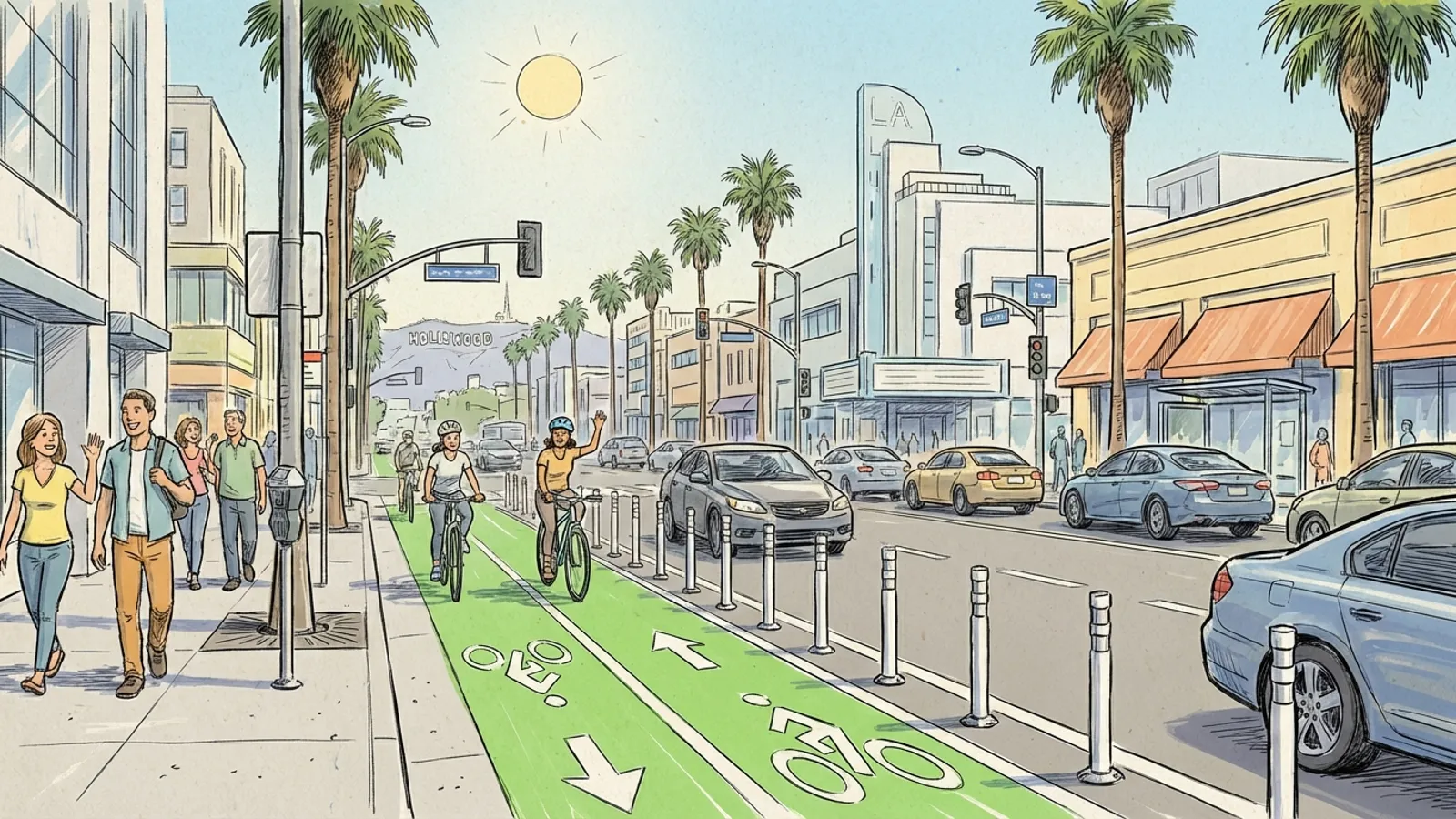 LA Seeks Input on Ohio Avenue Bike Lane Project