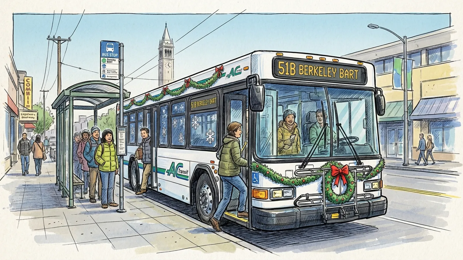 AC Transit Brings Holiday Cheer to East Bay Riders