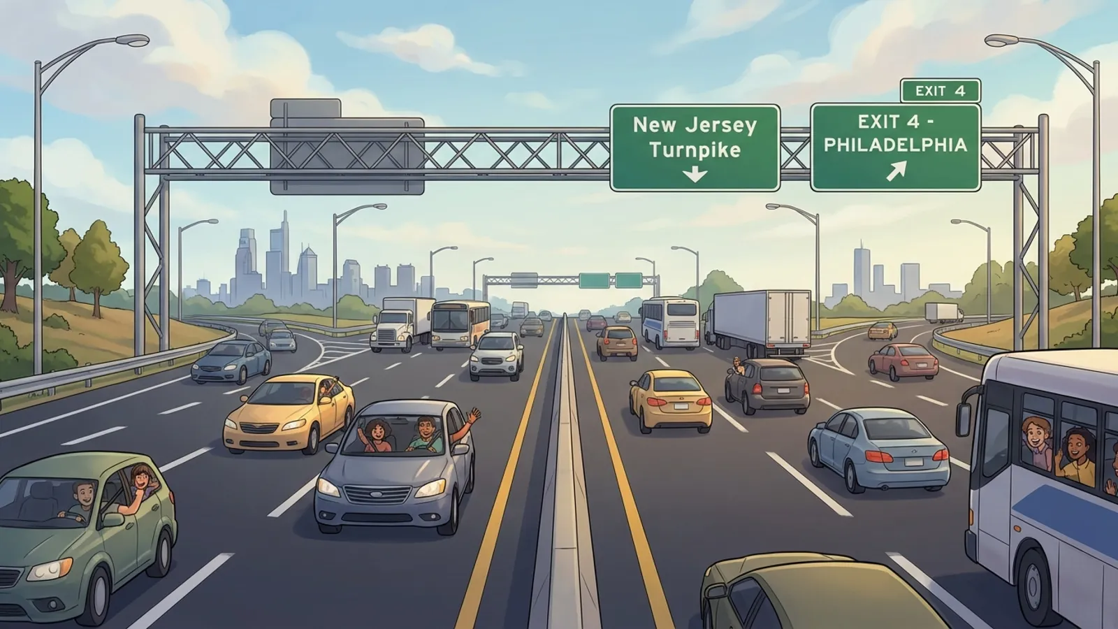 NJ Turnpike Reopens After Crash Near Philadelphia