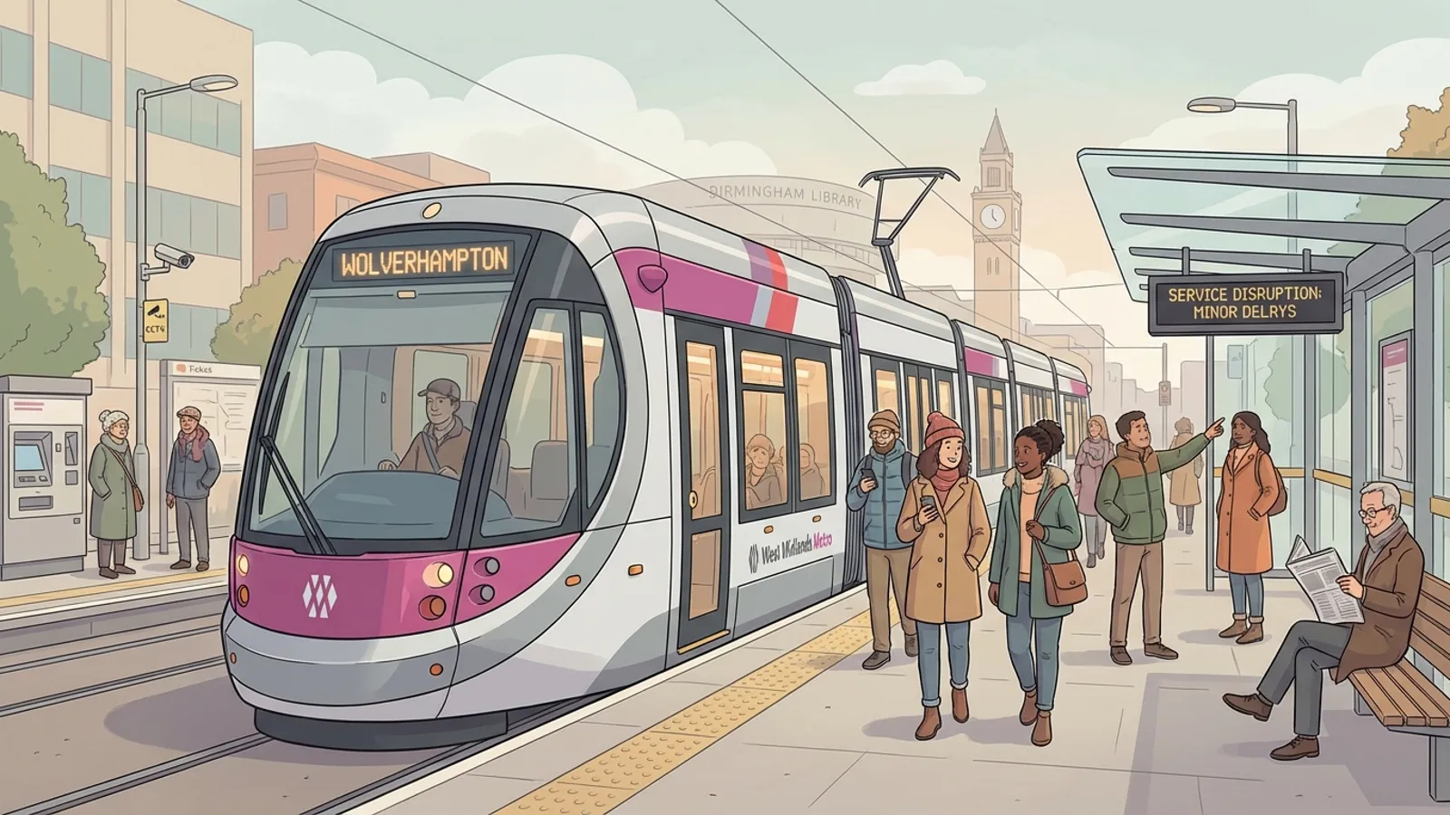 West Midlands Metro Adapts Service Amid Changes